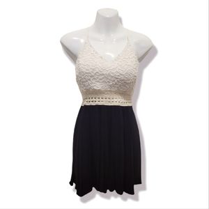 Windsor White and Navy Blue Dress